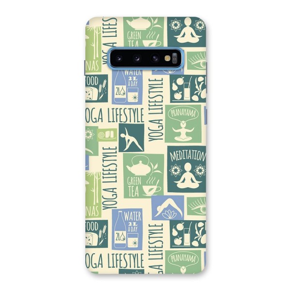 Vintage Yoga Lifestyle Back Case for Galaxy S10 Plus