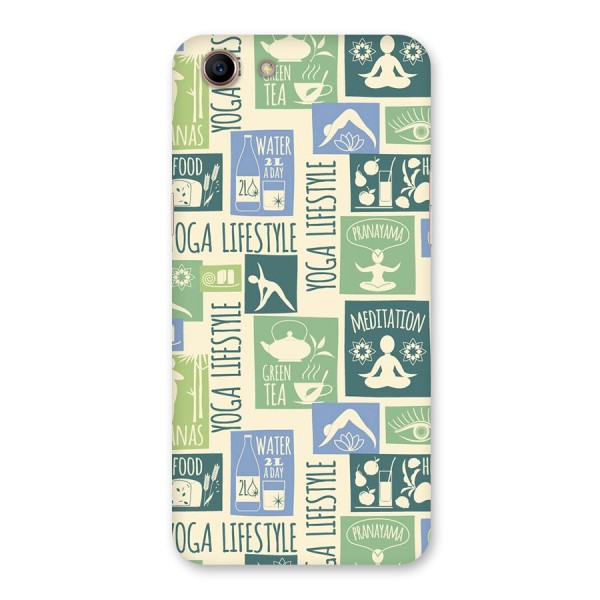 Vintage Yoga Lifestyle Back Case for Oppo A83 (2018)