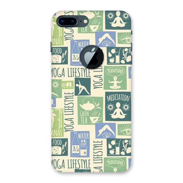 Vintage Yoga Lifestyle Back Case for iPhone 7 Plus Logo Cut