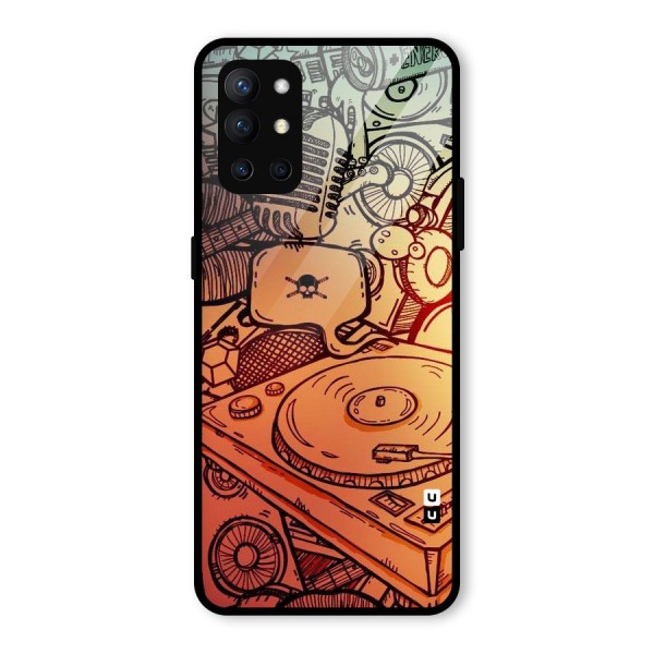 Vinyl Design Glass Back Case for OnePlus 9R