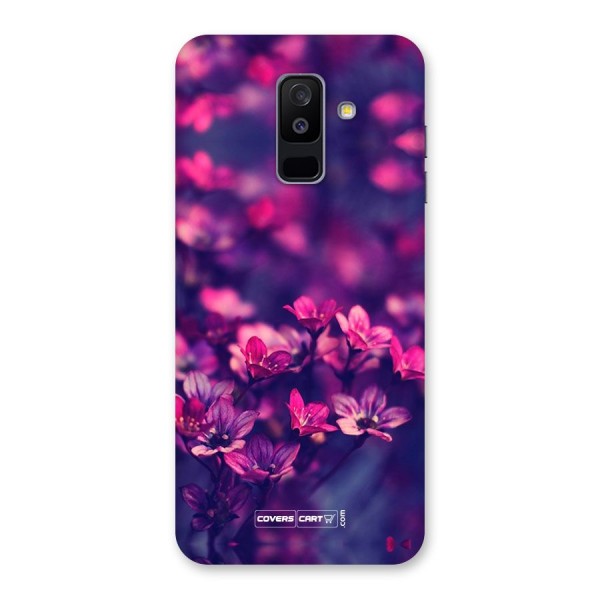 Violet Floral Back Case for Galaxy A6 Plus