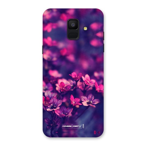 Violet Floral Back Case for Galaxy A6 (2018)