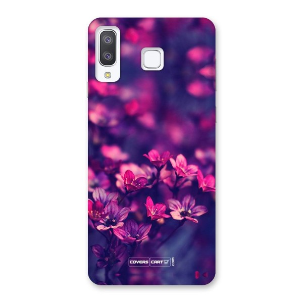 Violet Floral Back Case for Galaxy A8 Star