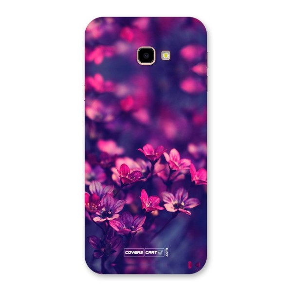 Violet Floral Back Case for Galaxy J4 Plus