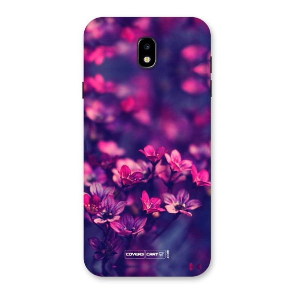 Violet Floral Back Case for Galaxy J7 Pro