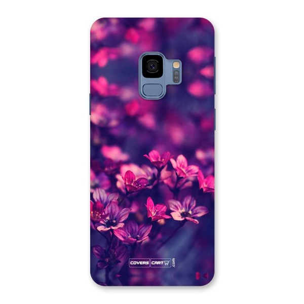 Violet Floral Back Case for Galaxy S9