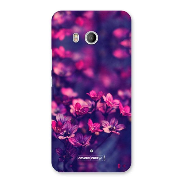 Violet Floral Back Case for HTC U11