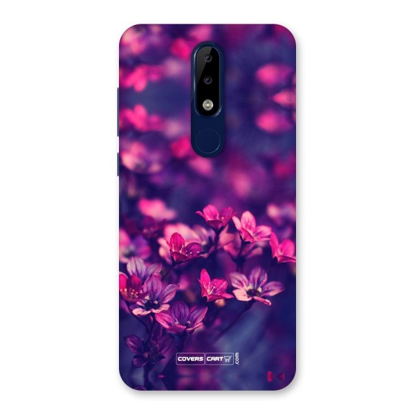 Violet Floral Back Case for Nokia 5.1 Plus
