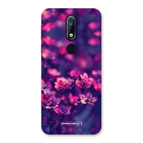 Violet Floral Back Case for Nokia 7.1