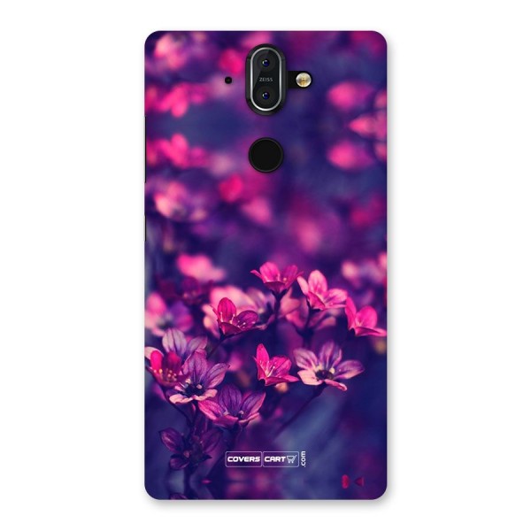 Violet Floral Back Case for Nokia 8 Sirocco