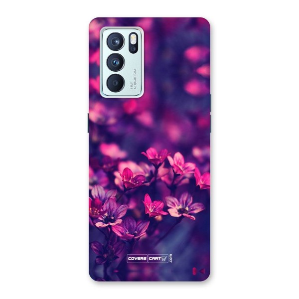 Violet Floral Back Case for Oppo Reno6 Pro 5G