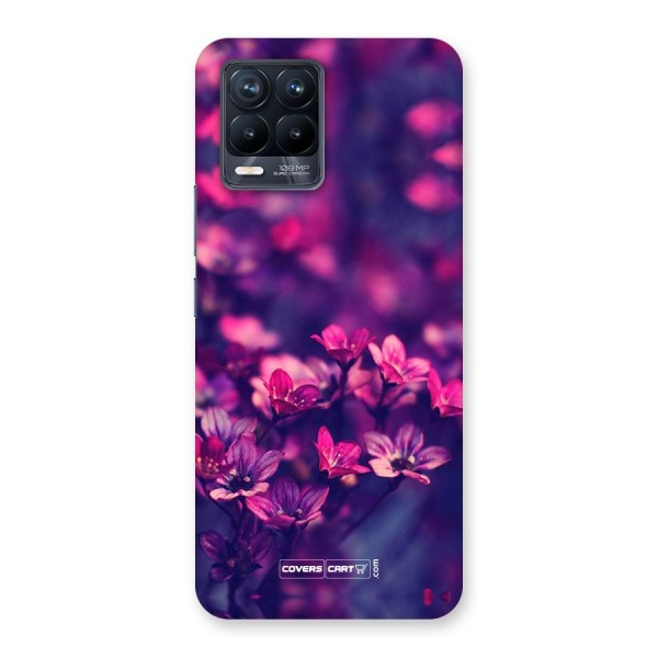 Violet Floral Back Case for Realme 8 Pro