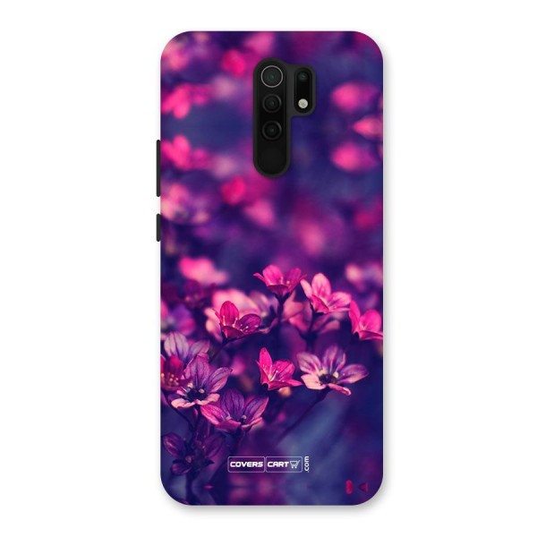 Violet Floral Back Case for Redmi 9 Prime