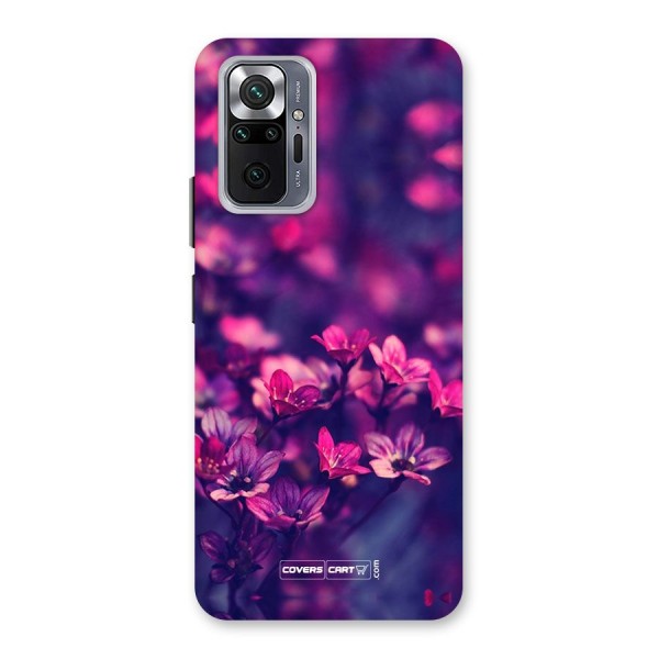 Violet Floral Back Case for Redmi Note 10 Pro Max
