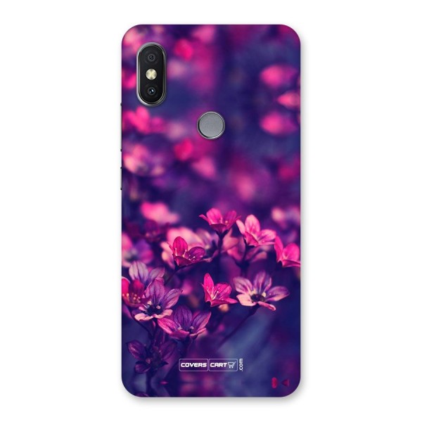 Violet Floral Back Case for Redmi Y2