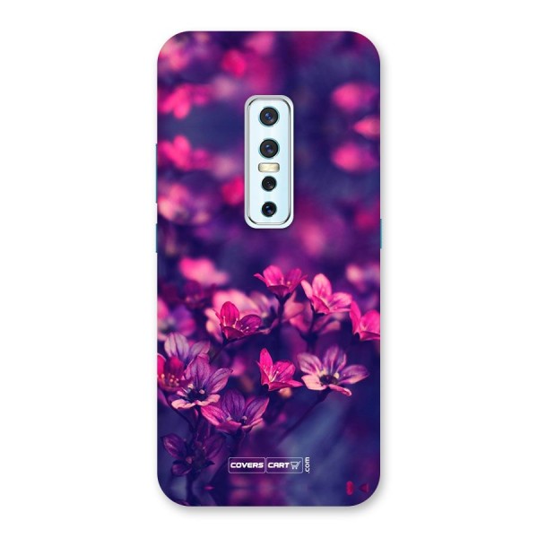 Violet Floral Back Case for Vivo V17 Pro