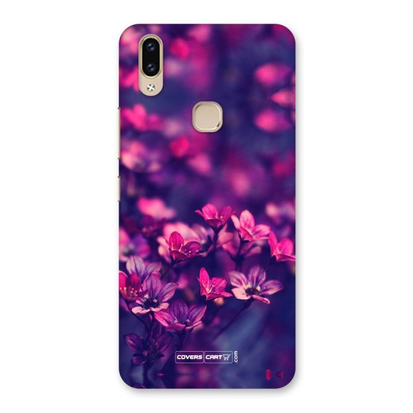 Violet Floral Back Case for Vivo V9