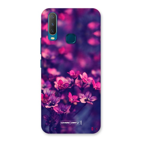 Violet Floral Back Case for Vivo Y17