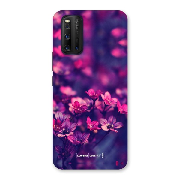 Violet Floral Back Case for Vivo iQOO 3