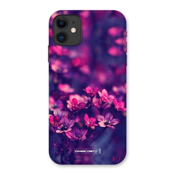 Violet Floral Back Case for iPhone 11