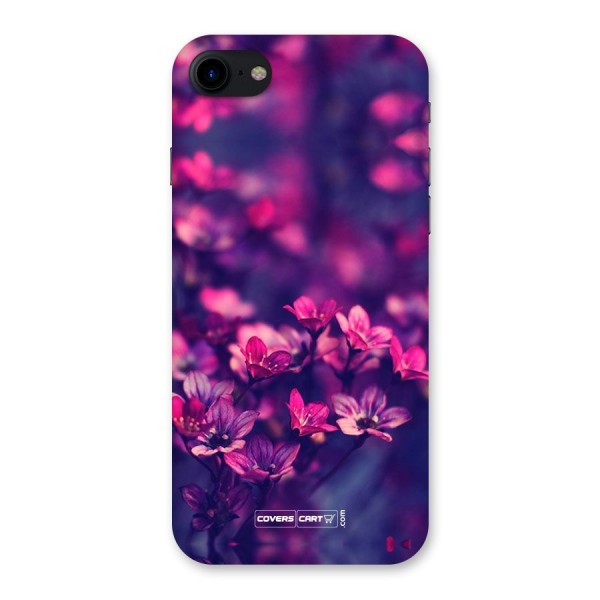 Violet Floral Back Case for iPhone SE 2020