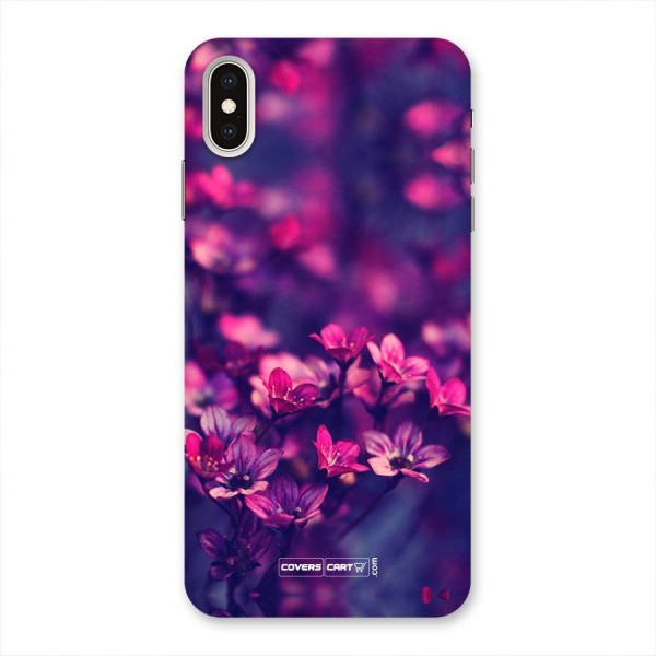 Violet Floral Back Case for iPhone XS Max