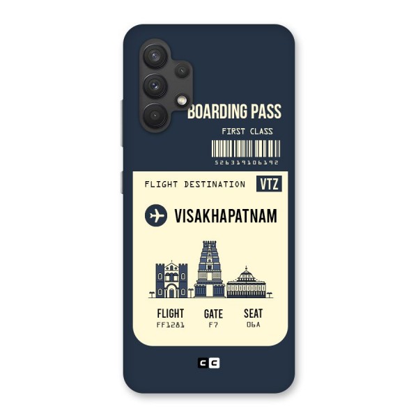 Vishakapatnam Boarding Pass Back Case for Galaxy A32