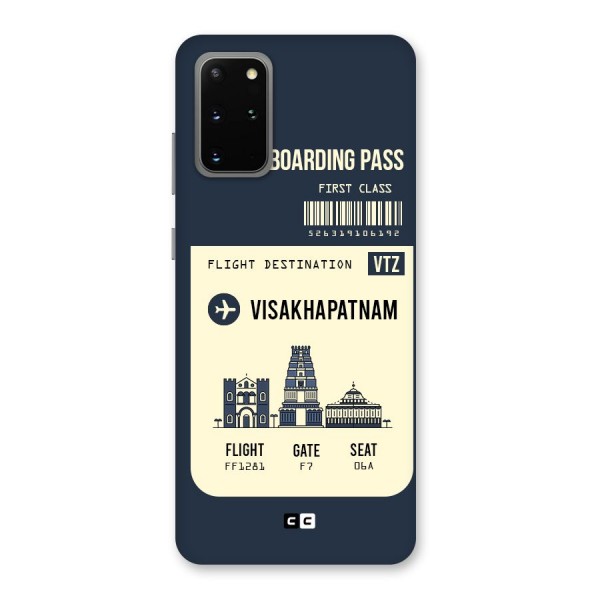 Vishakapatnam Boarding Pass Back Case for Galaxy S20 Plus