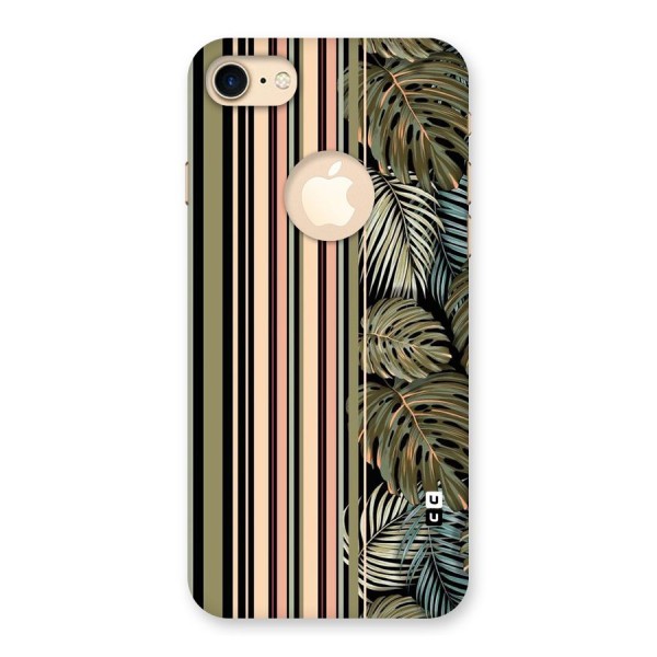 Visual Art Leafs Back Case for iPhone 7 Logo Cut