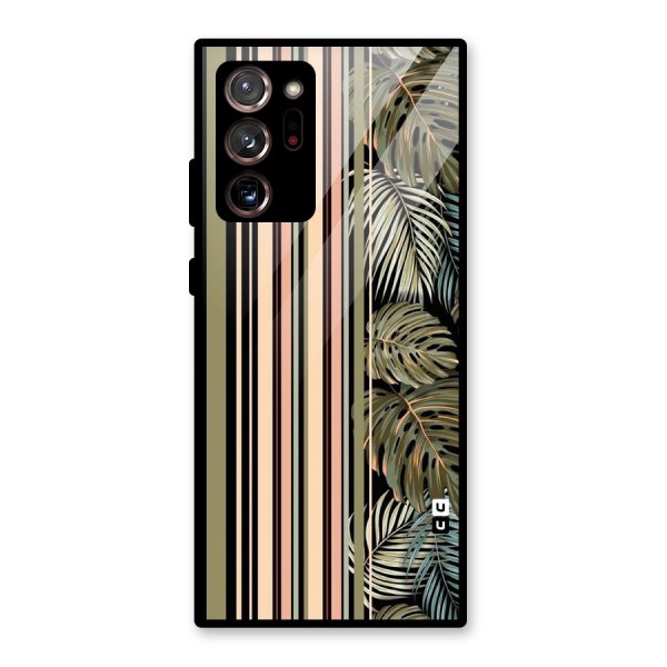 Visual Art Leafs Glass Back Case for Galaxy Note 20 Ultra