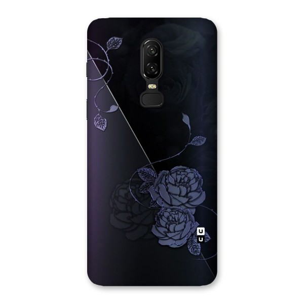Voilet Floral Design Back Case for OnePlus 6
