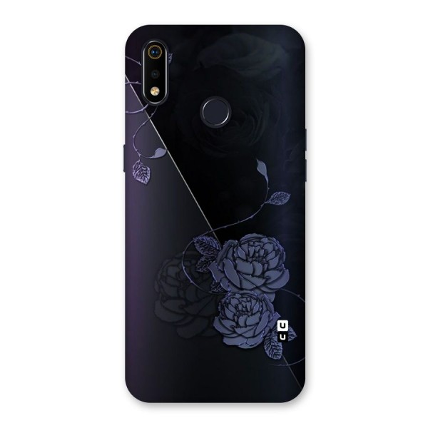 Voilet Floral Design Back Case for Realme 3i