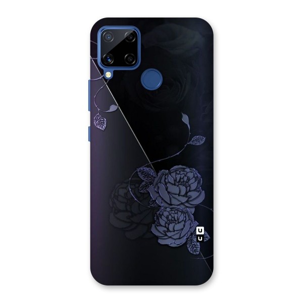 Voilet Floral Design Back Case for Realme Narzo 30A
