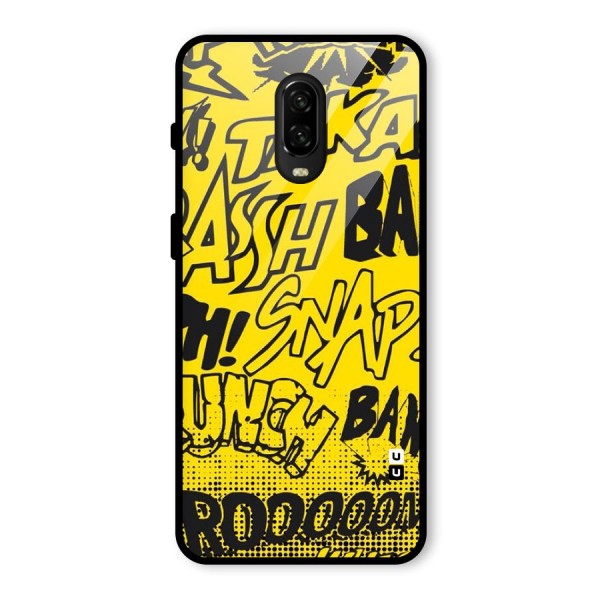 Vroom Snap Glass Back Case for OnePlus 6T