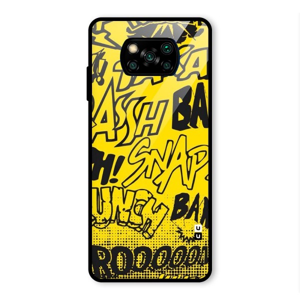 Vroom Snap Glass Back Case for Poco X3 Pro
