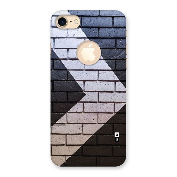 Wall Arrow Design Back Case for iPhone 7 Logo Cut