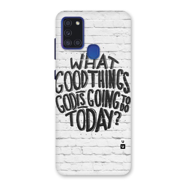 Wall Good Back Case for Galaxy A21s