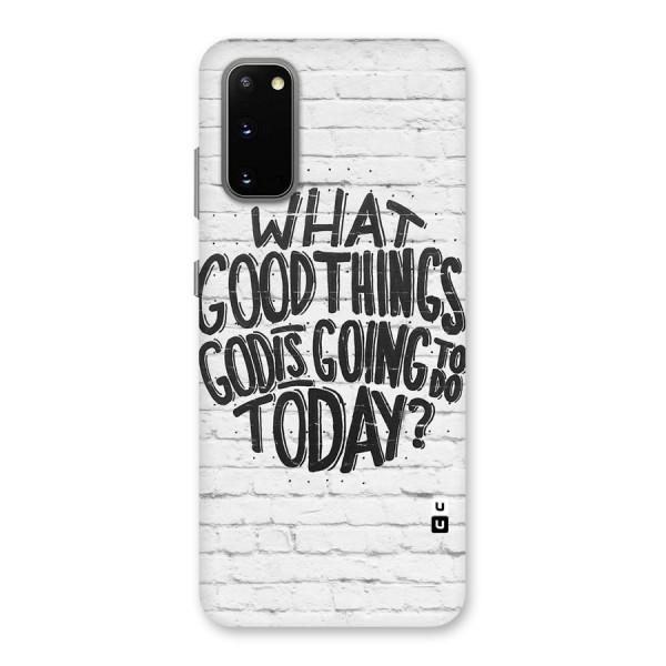 Wall Good Back Case for Galaxy S20
