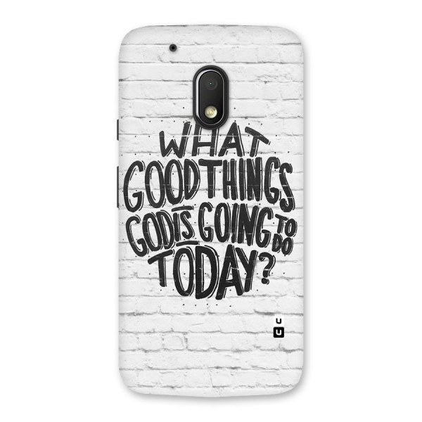 Wall Good Back Case for Moto G4 Play