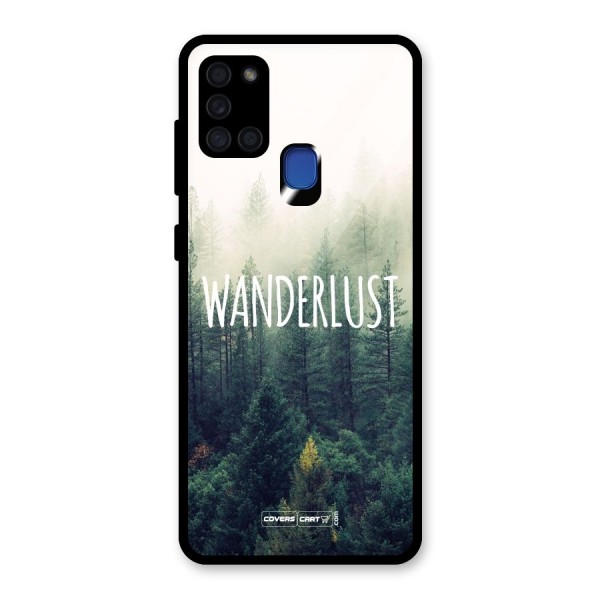Wanderlust Glass Back Case for Galaxy A21s