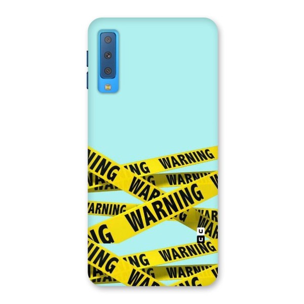 Warning Design Back Case for Galaxy A7 (2018)