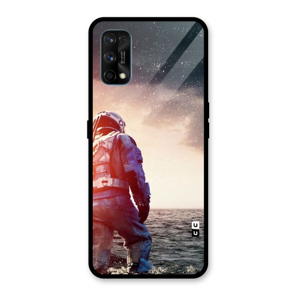 Water Astronaut Glass Back Case for Realme 7 Pro