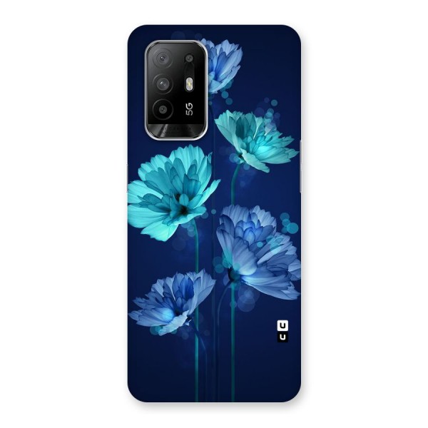 Water Flowers Back Case for Oppo F19 Pro Plus 5G
