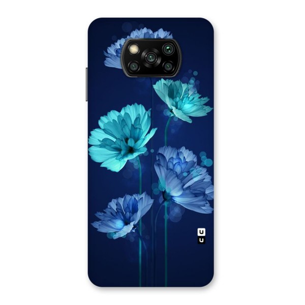 Water Flowers Back Case for Poco X3