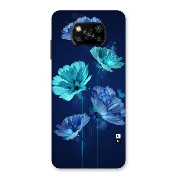 Water Flowers Back Case for Poco X3