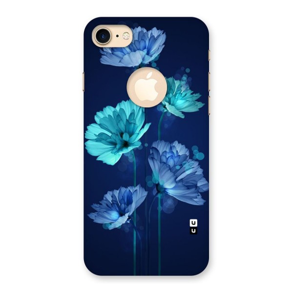 Water Flowers Back Case for iPhone 7 Logo Cut