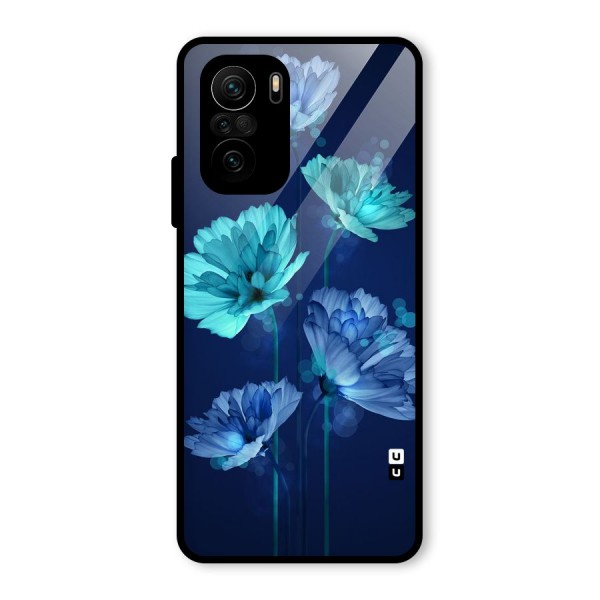 Water Flowers Glass Back Case for Mi 11X Pro