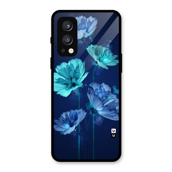 Water Flowers Glass Back Case for OnePlus Nord 2 5G