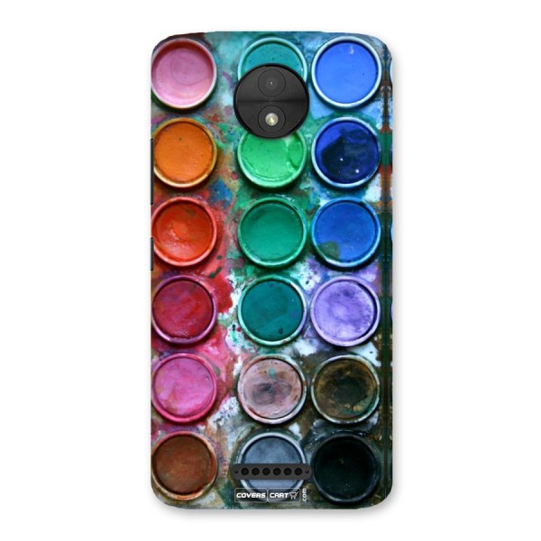Water Paint Box Back Case for Moto C