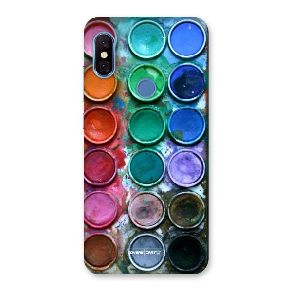 Water Paint Box Back Case for Redmi Note 6 Pro